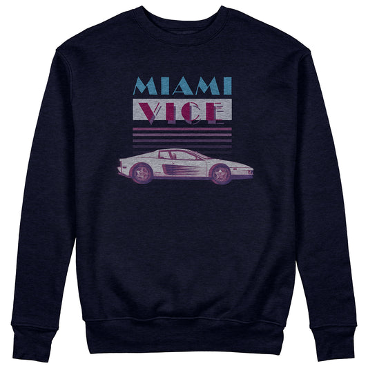 Felpa Girocollo MIAMI - Miami Vice - TV Cult anni '80 - #chooseurcolor