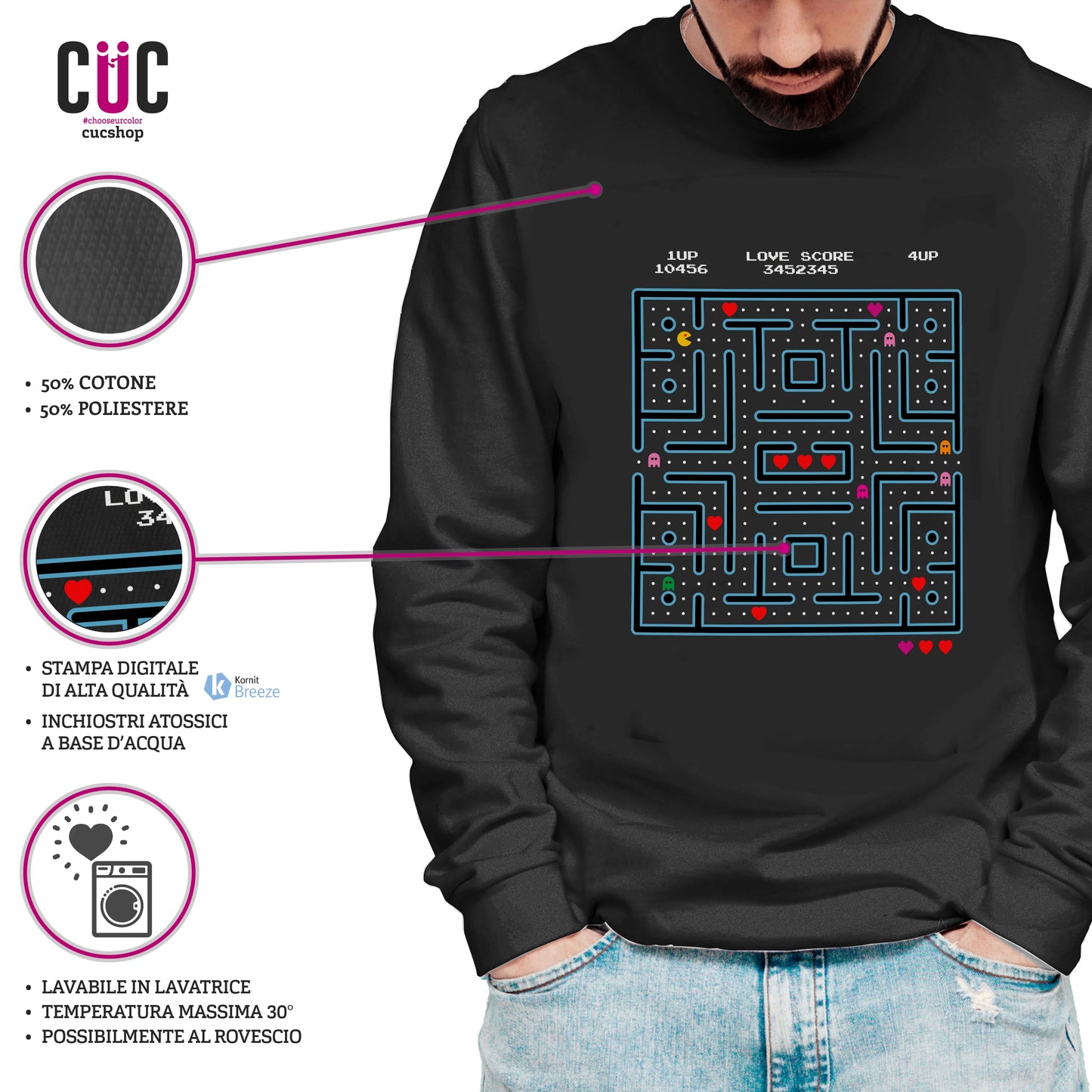 CUC GIROCOLLO SAN VALENTINO LOVE MAZE - ARCADE UNISEX #chooseurcolor