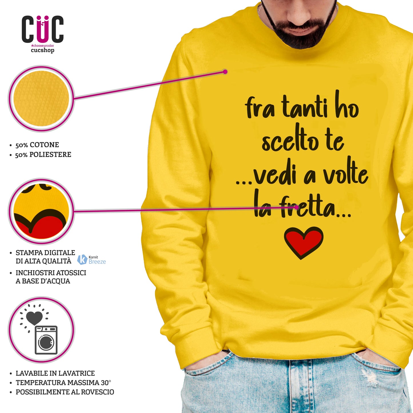 CUC GIROCOLLO SAN VALENTINO FRA TANTI HO SCELTO TE - Unisex #chooseurcolor