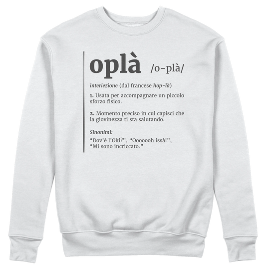 CUC GIROCOLLO Oplà! -  Unisex - Definizione - Meme - Divertente -  #chooseurcolor