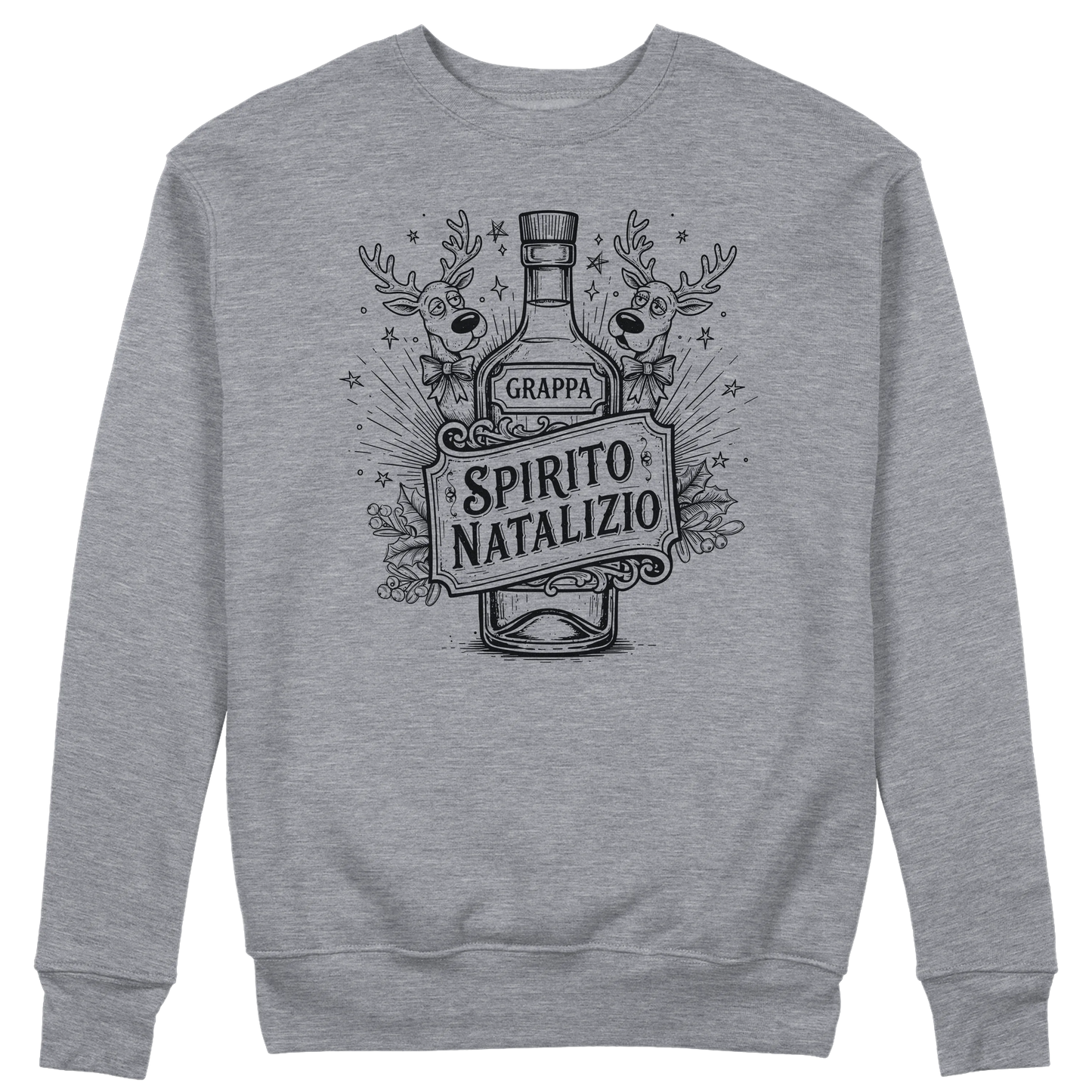 CUC GIROCOLLO Spirito Natalizio Grappa -  Unisex - NATALE - Divertente -  #chooseurcolor