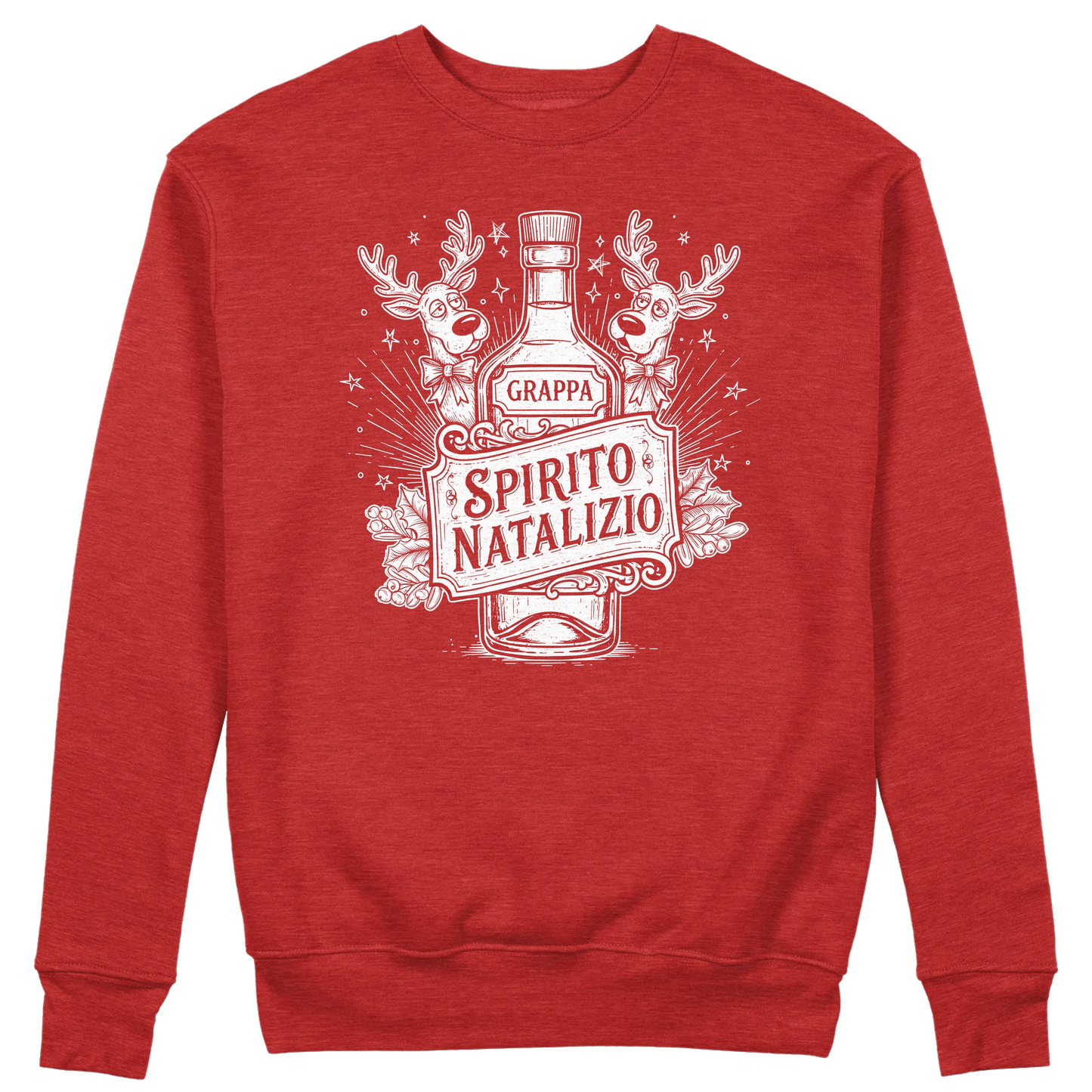 CUC GIROCOLLO Spirito Natalizio Grappa -  Unisex - NATALE - Divertente -  #chooseurcolor