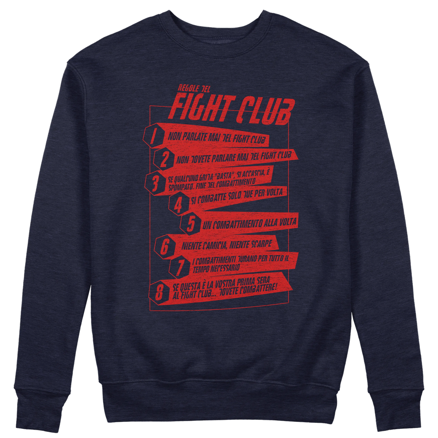 CUC GIROCOLLO Regole del Fight Club -  Unisex - FILM - Cult -  #chooseurcolor