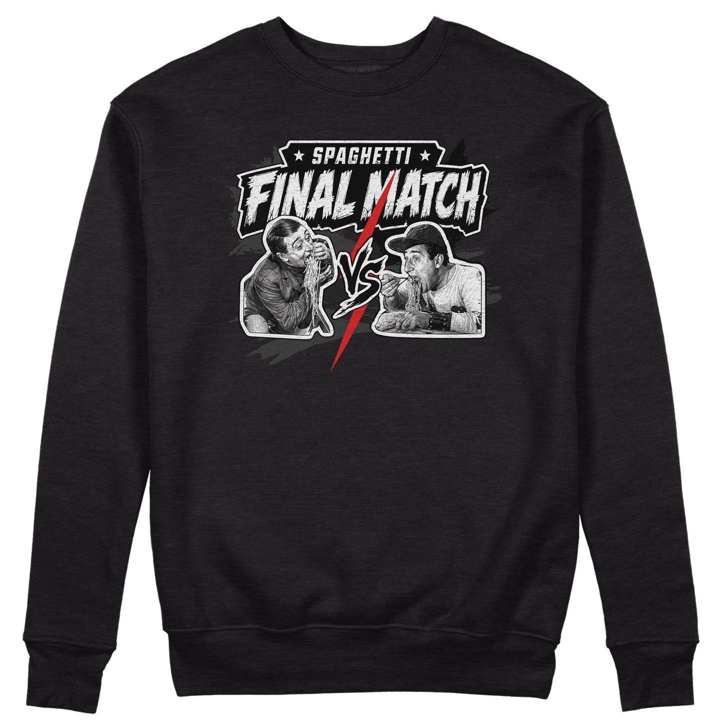 CUC GIROCOLLO SPAGHETTI THE FINAL MATCH -  Unisex - FILM - PERSONAGGI FAMOSI - Divertente - Italian Style  -  #chooseurcolor