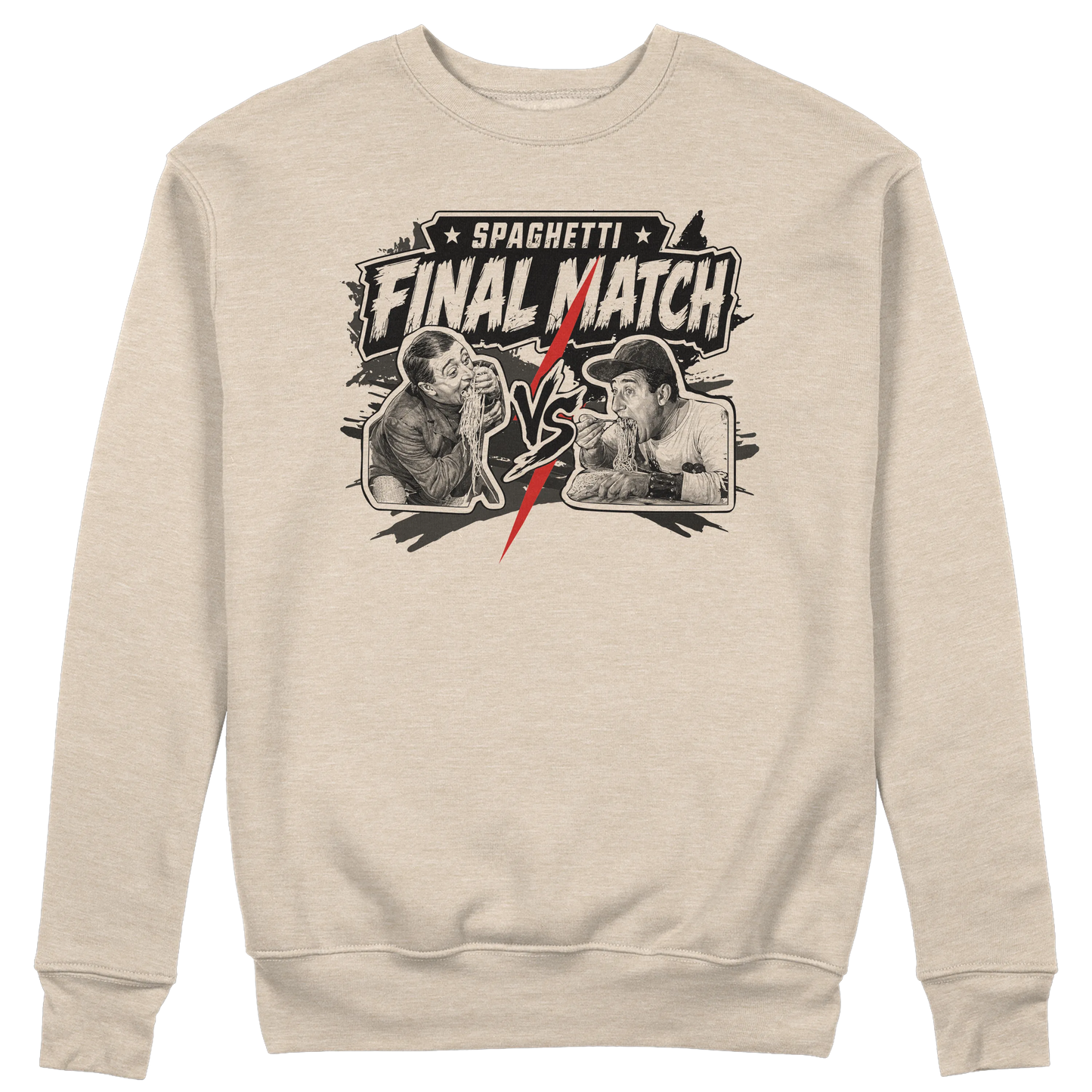 CUC GIROCOLLO SPAGHETTI THE FINAL MATCH -  Unisex - FILM - PERSONAGGI FAMOSI - Divertente - Italian Style  -  #chooseurcolor