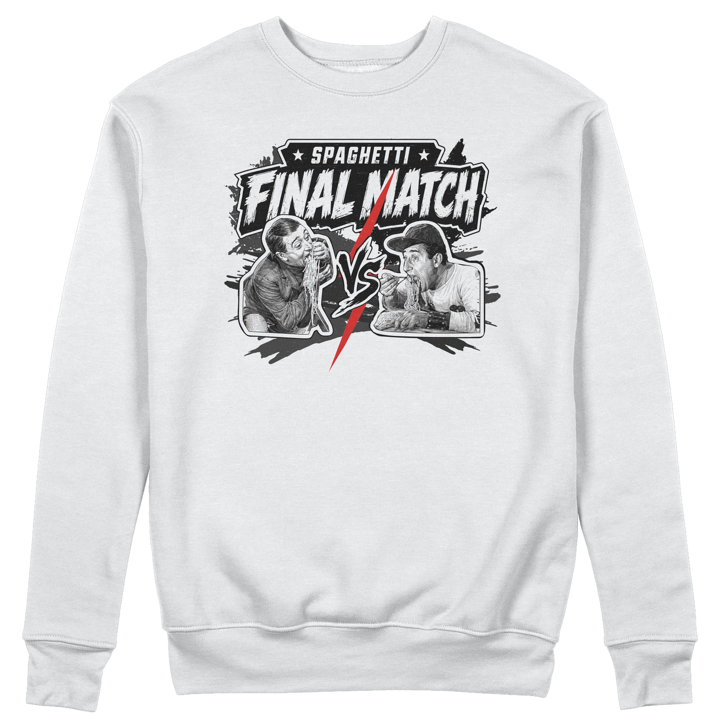 CUC GIROCOLLO SPAGHETTI THE FINAL MATCH -  Unisex - FILM - PERSONAGGI FAMOSI - Divertente - Italian Style  -  #chooseurcolor