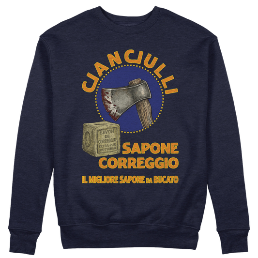 CUC GIROCOLLO SAPONE CORREGGIO -  Unisex - PERSONAGGI FAMOSI - Cianciulli - Poster anni 60 - Black Humor - Satira - Serial Killer -  #chooseurcolor