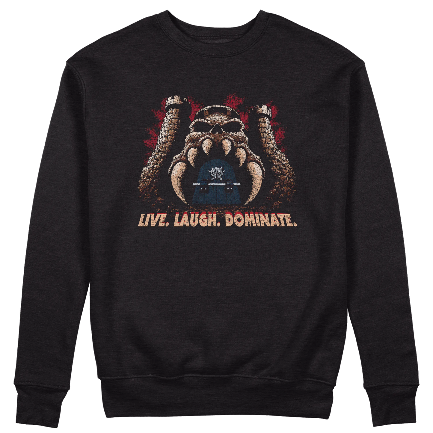 CUC GIROCOLLO LIVE LAUGH  DOMINATE -  Unisex - FILM - Divertente - CARTOON - HE MAN - MASTERS -  #chooseurcolor