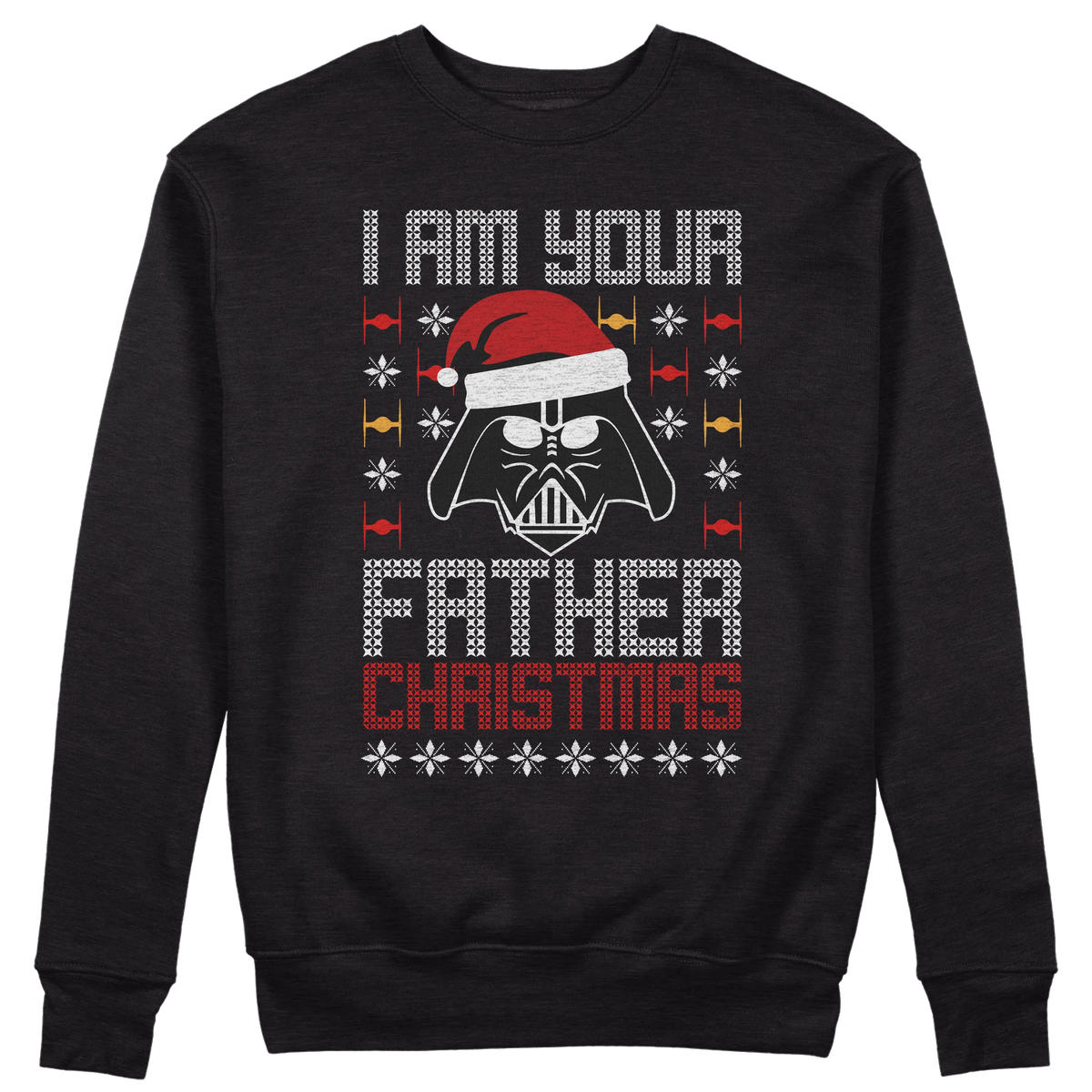 CUC GIROCOLLO I AM YOUR FATHER CHRISTMAS -  Unisex - NATALE - PERSONAGGI FAMOSI - Divertente - Regalo - Star Wars -  #chooseurcolor