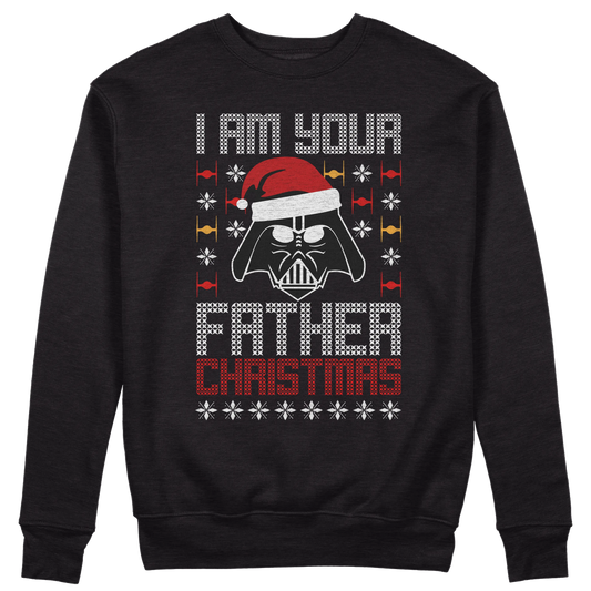 CUC GIROCOLLO I AM YOUR FATHER CHRISTMAS -  Unisex - NATALE - PERSONAGGI FAMOSI - Divertente - Regalo - Star Wars -  #chooseurcolor