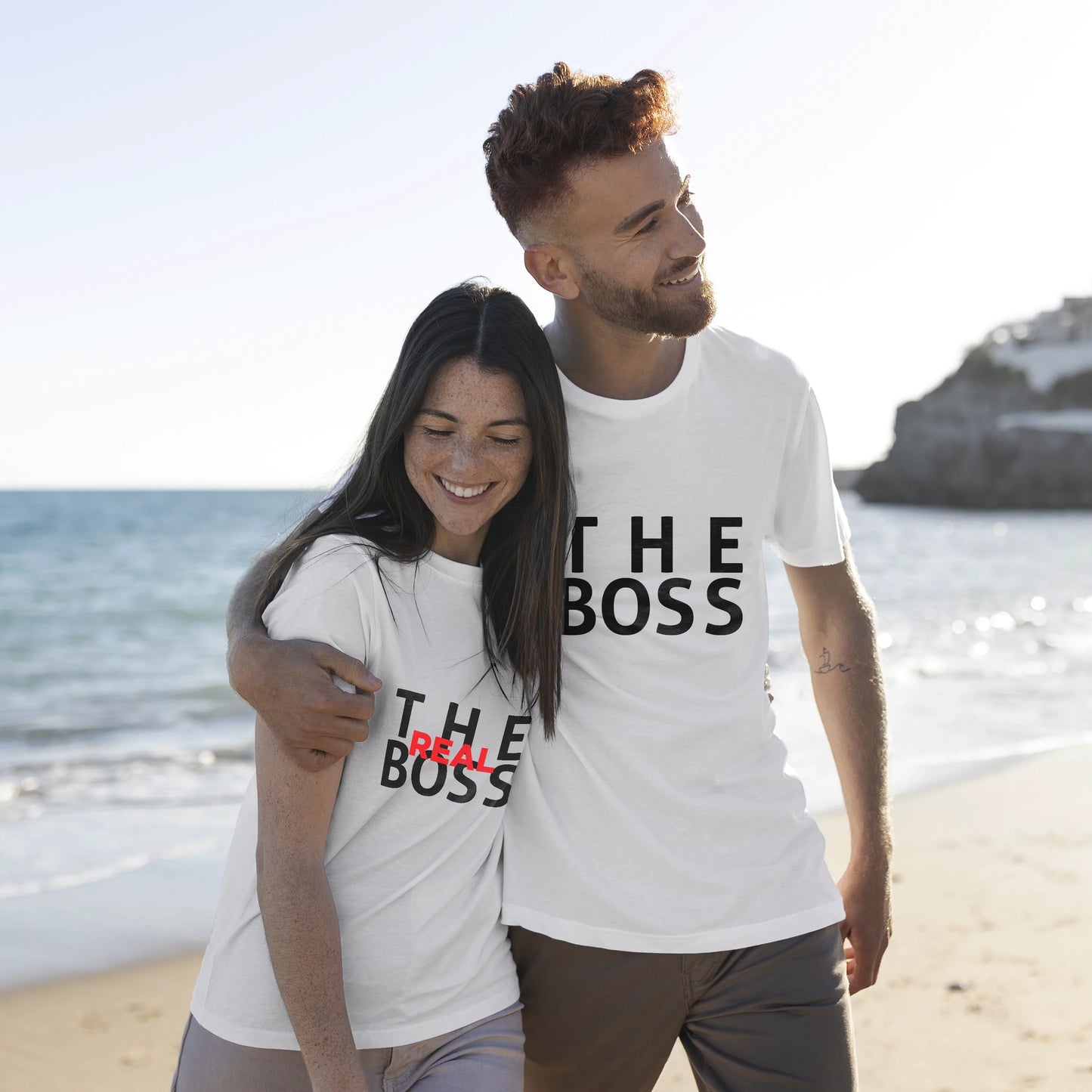 CUC T-SHIRT SAN VALENTINO THE BOSS - THE REAL BOSS - REGALO PER COPPIA -  #chooseurcolor