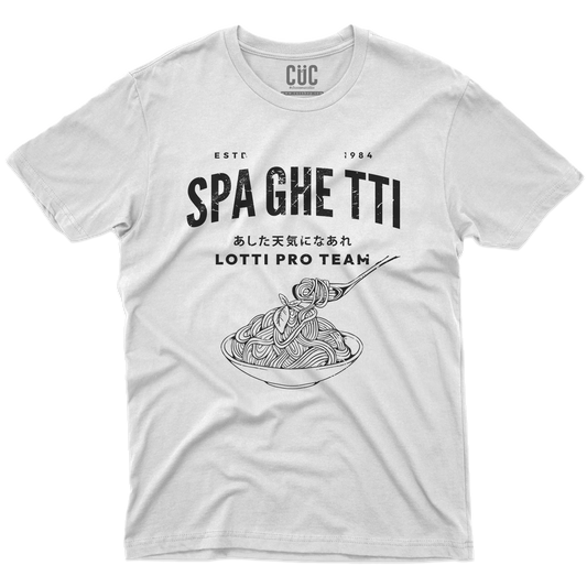 CUC T-SHIRT SPAGHETTI TEAM - LOTTI - TUTTI IN CAMPO CON LOTTI - ANIME MANGA #chooseurcolor