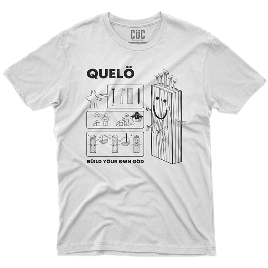 CUC T-SHIRT QUELO - BUILD YOUR GOD - PERSONAGGI FAMOSI - Divertente -  #chooseurcolor