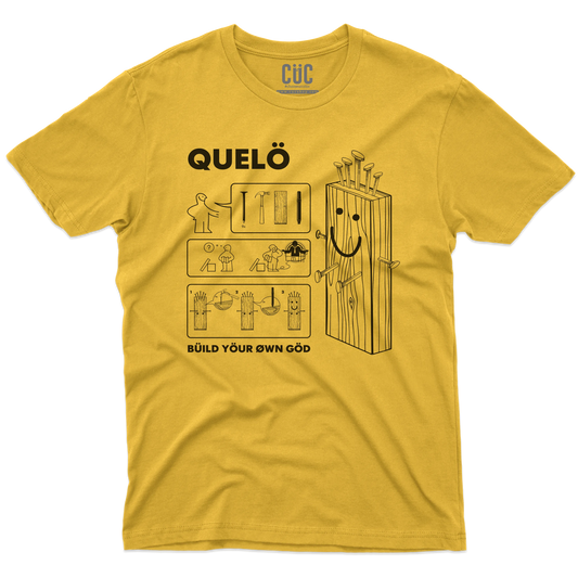 CUC T-SHIRT QUELO - BUILD YOUR GOD - PERSONAGGI FAMOSI - Divertente -  #chooseurcolor