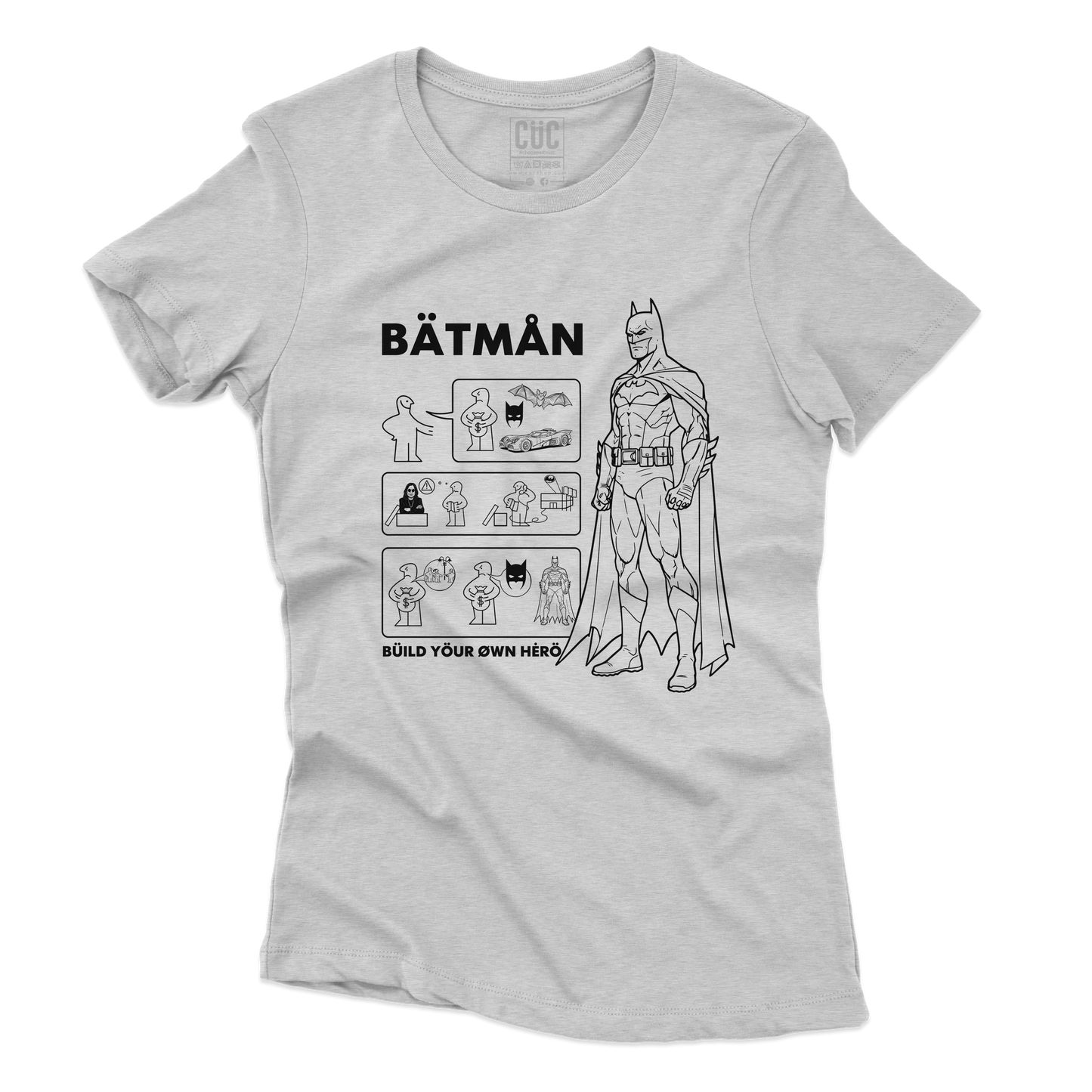 CUC T-SHIRT BATMAN BUILD YOUR HERO - FILM - Cult - Divertente -  #chooseurcolor