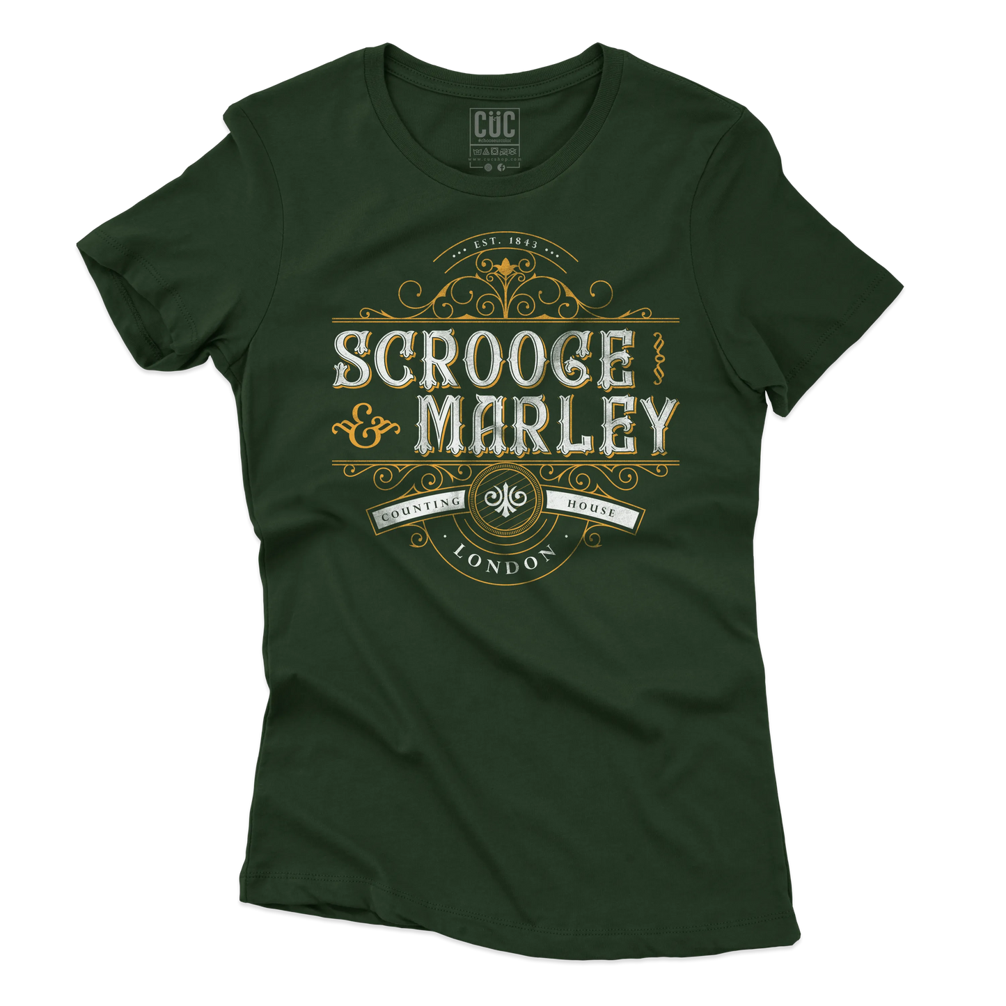 CUC T-SHIRT Scrooge & Marley Counting House - NATALE - PERSONAGGI FAMOSI - Charles Dickens - Canto di Natale -  #chooseurcolor
