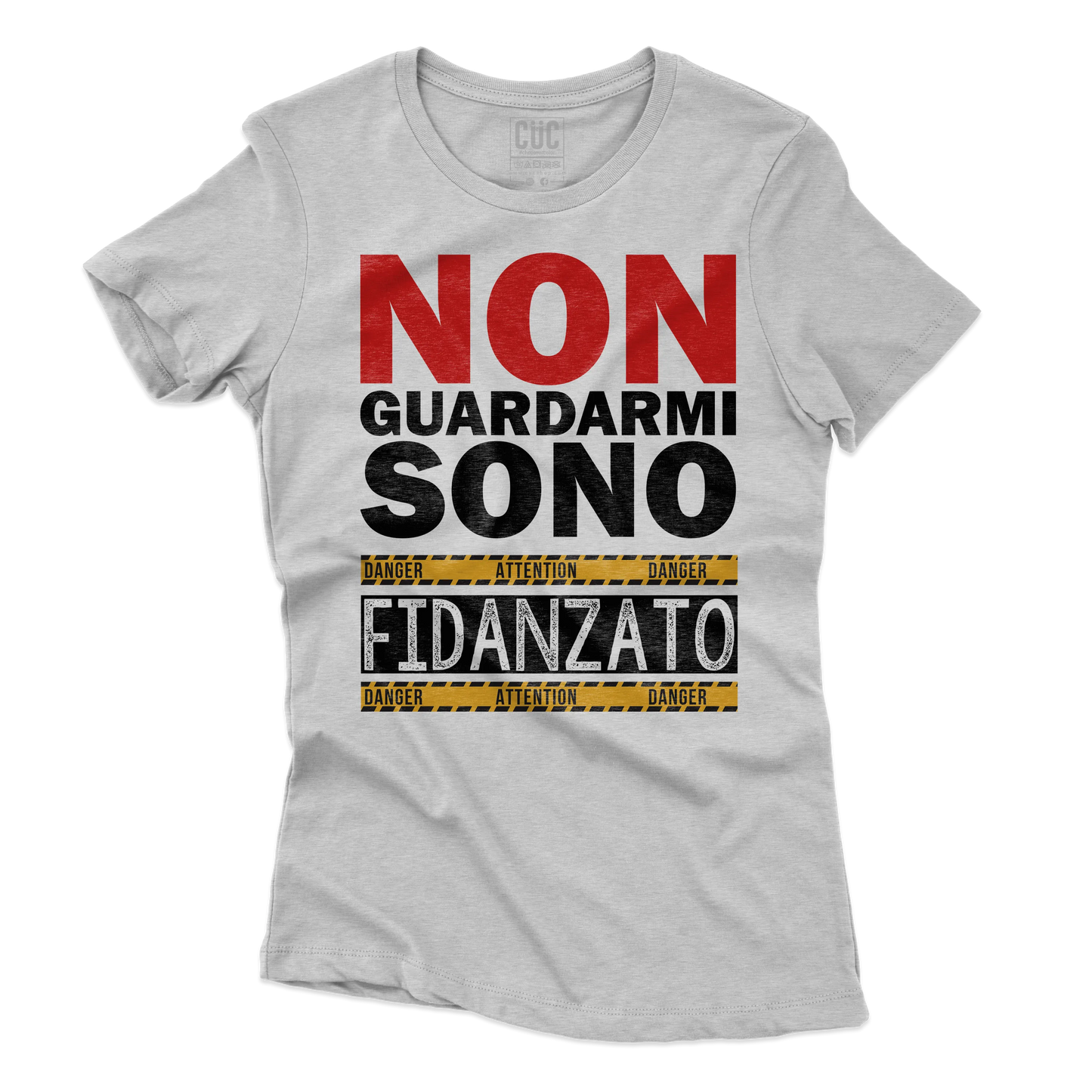 CUC T-SHIRT Non guardarmi sono fidanzato - SAN VALENTINO - Divertente - Regalo -  #chooseurcolor
