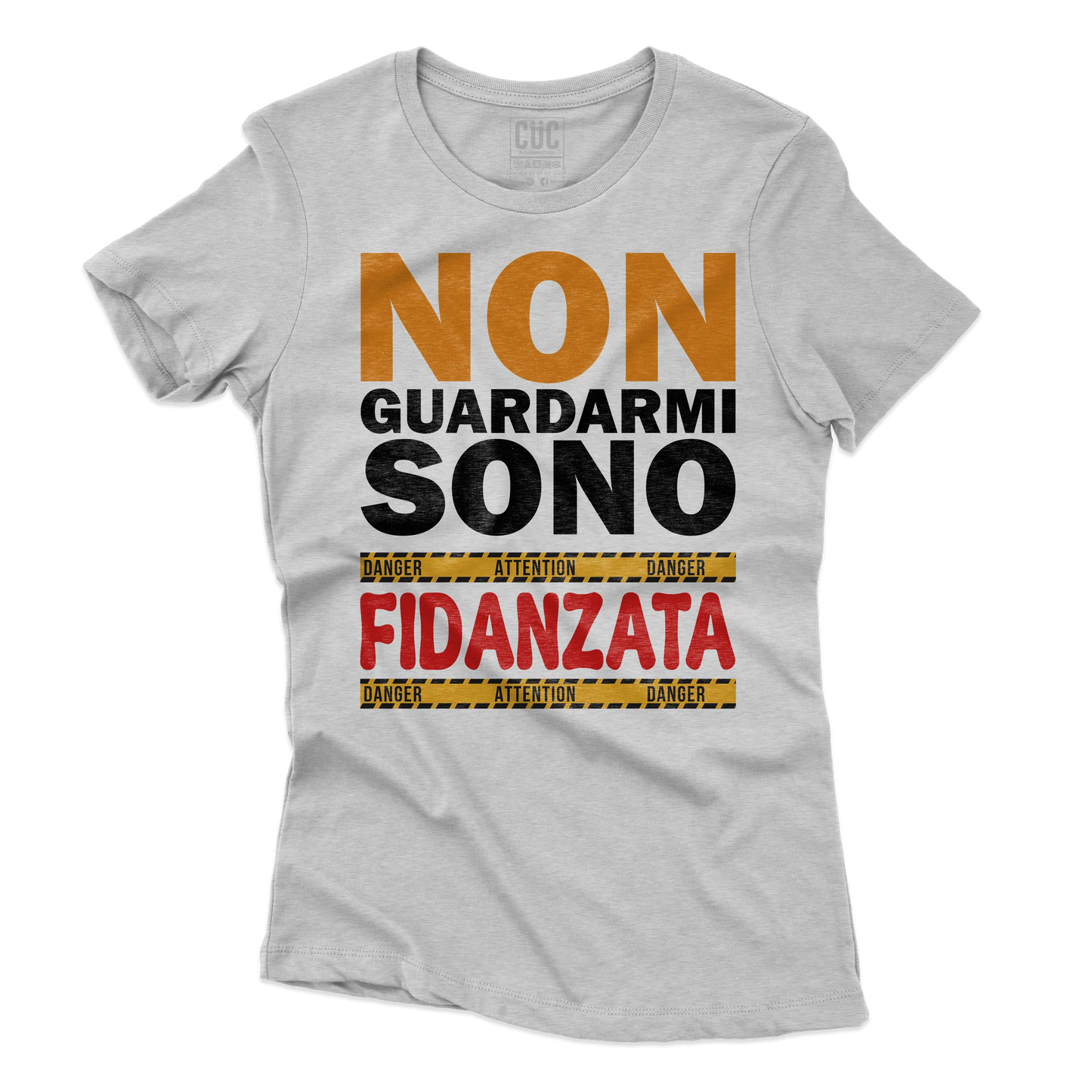 CUC T-SHIRT Non guardarmi sono fidanzata - SAN VALENTINO - Divertente - Regalo -  #chooseurcolor