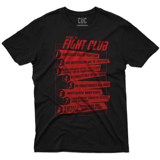 CUC T-SHIRT Regole del Fight Club - FILM - Cult -  #chooseurcolor