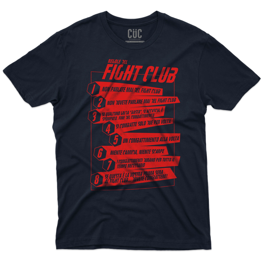 CUC T-SHIRT Regole del Fight Club - FILM - Cult -  #chooseurcolor