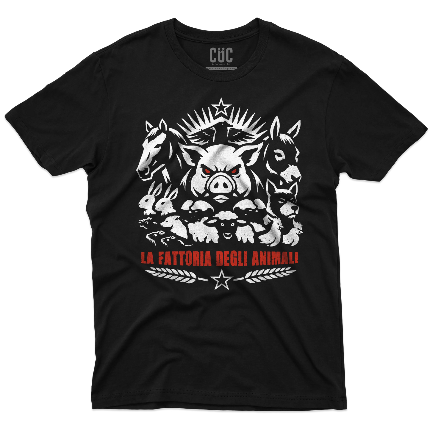 CUC T-SHIRT La fattoria degli animali - LIBRI - Orwell -  #chooseurcolor