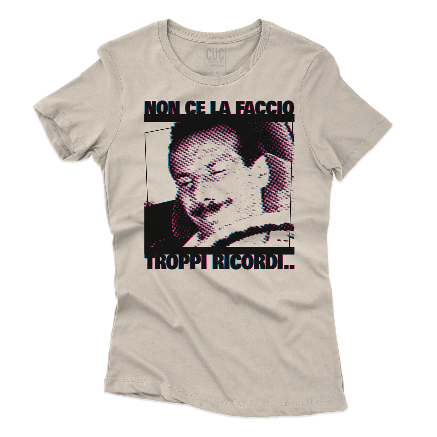 CUC T-SHIRT TROPPI RICORDI - PERSONAGGI FAMOSI - FILM - Pop Art - Divertente - Non ce la faccio -  #chooseurcolor