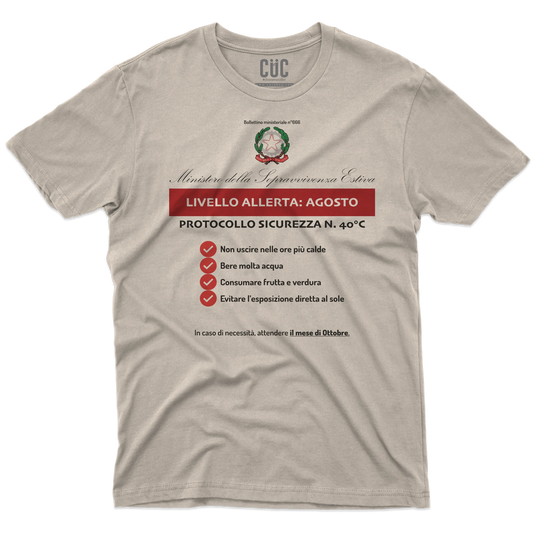 CUC T-SHIRT RACCOMANDAZIONI ESTIVE - PERSONAGGI FAMOSI - Estate - Divertente - Sopravvivenza -  #chooseurcolor