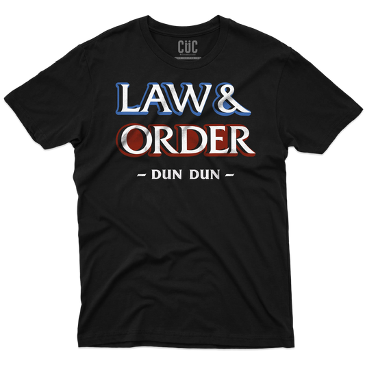 CUC T-SHIRT Sigla Law & Order - SERIE TV - Crime -  #chooseurcolor