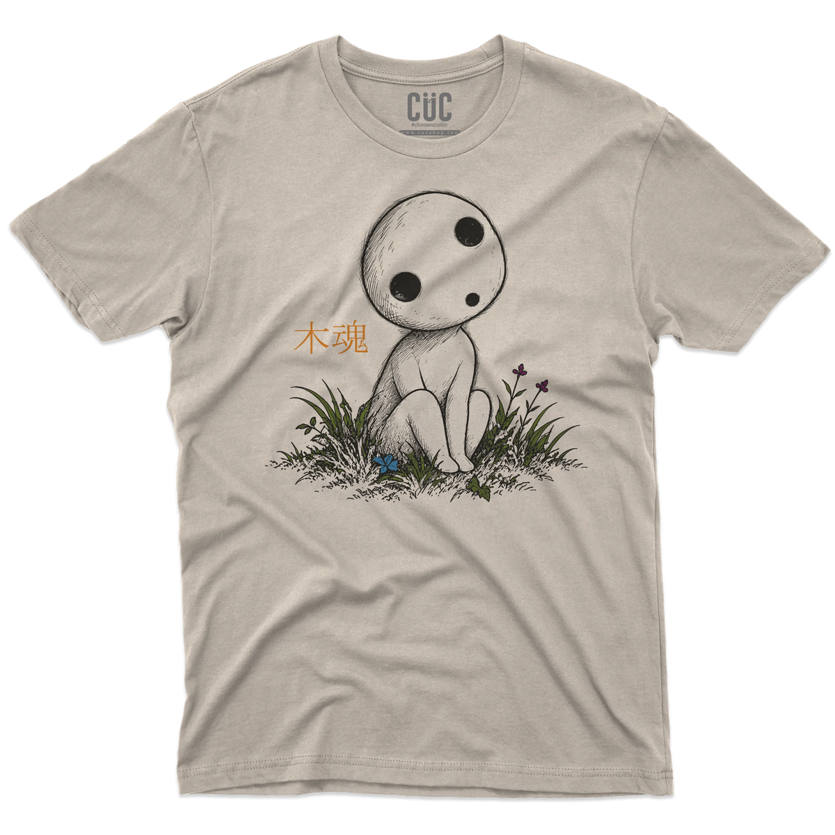 CUC T-SHIRT KODAMA Spirito degli alberi - ANIME MANGA - PERSONAGGI FAMOSI - Giappone - Folklore -  #chooseurcolor