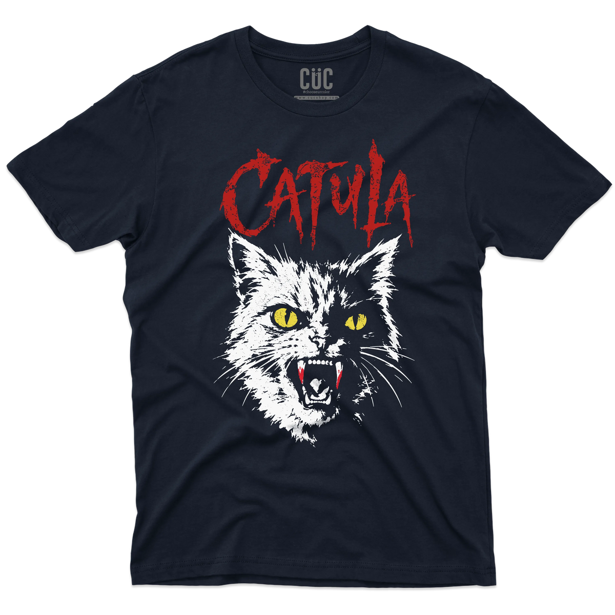 CUC T-SHIRT CATULA - PERSONAGGI FAMOSI - FILM - Dracula - Divertente - Halloween - Horror - Cats Lovers -  #chooseurcolor