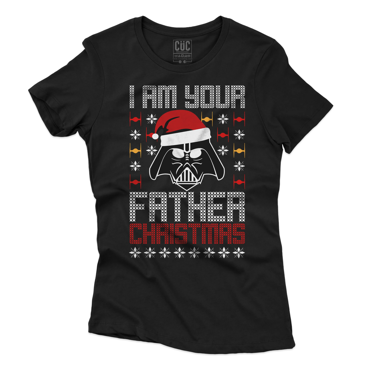 CUC T-SHIRT I AM YOUR FATHER CHRISTMAS - NATALE - PERSONAGGI FAMOSI - Divertente - Regalo - Star Wars -  #chooseurcolor