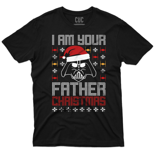 CUC T-SHIRT I AM YOUR FATHER CHRISTMAS - NATALE - PERSONAGGI FAMOSI - Divertente - Regalo - Star Wars -  #chooseurcolor