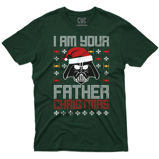 CUC T-SHIRT I AM YOUR FATHER CHRISTMAS - NATALE - PERSONAGGI FAMOSI - Divertente - Regalo - Star Wars -  #chooseurcolor