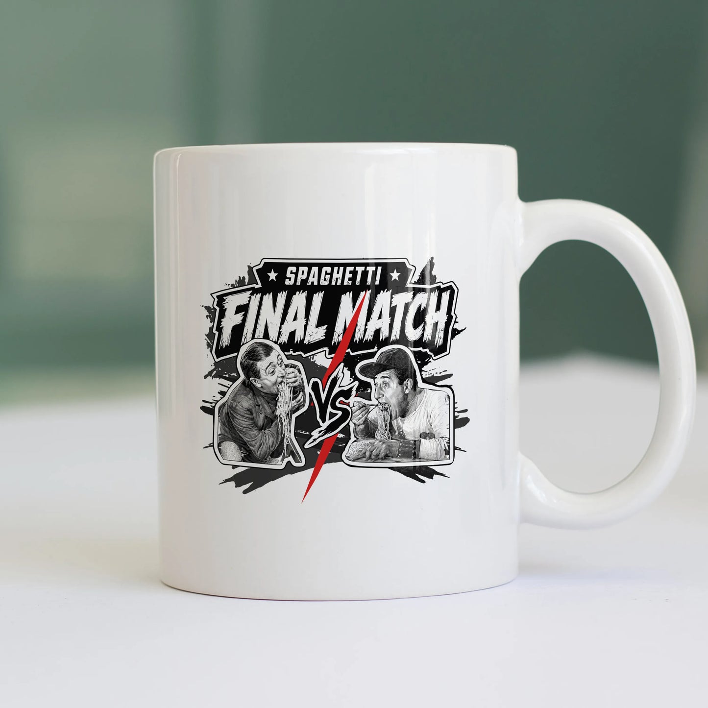 CUC TAZZA IN CERAMICA SPAGHETTI THE FINAL MATCH - FILM - PERSONAGGI FAMOSI - Divertente - Italian Style  -  #chooseurcolor
