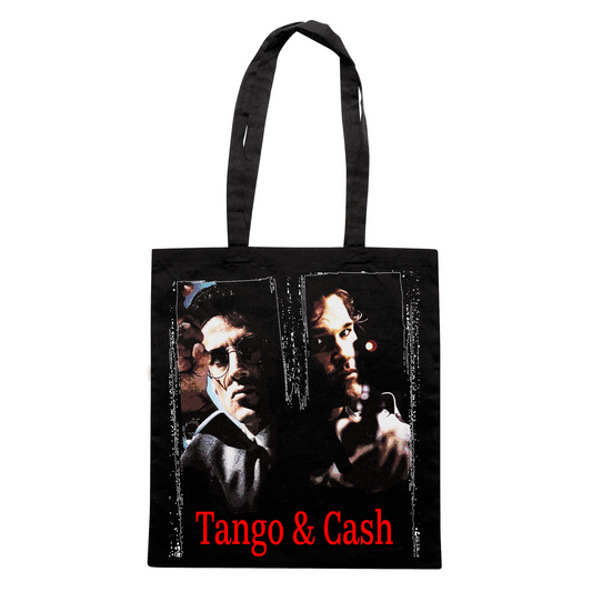 SHOPPER CUC TANGO & CASH Cult Film Anni 90 vintage Stallone e Russell Nera M [IMGKEY:BLA:M:1]