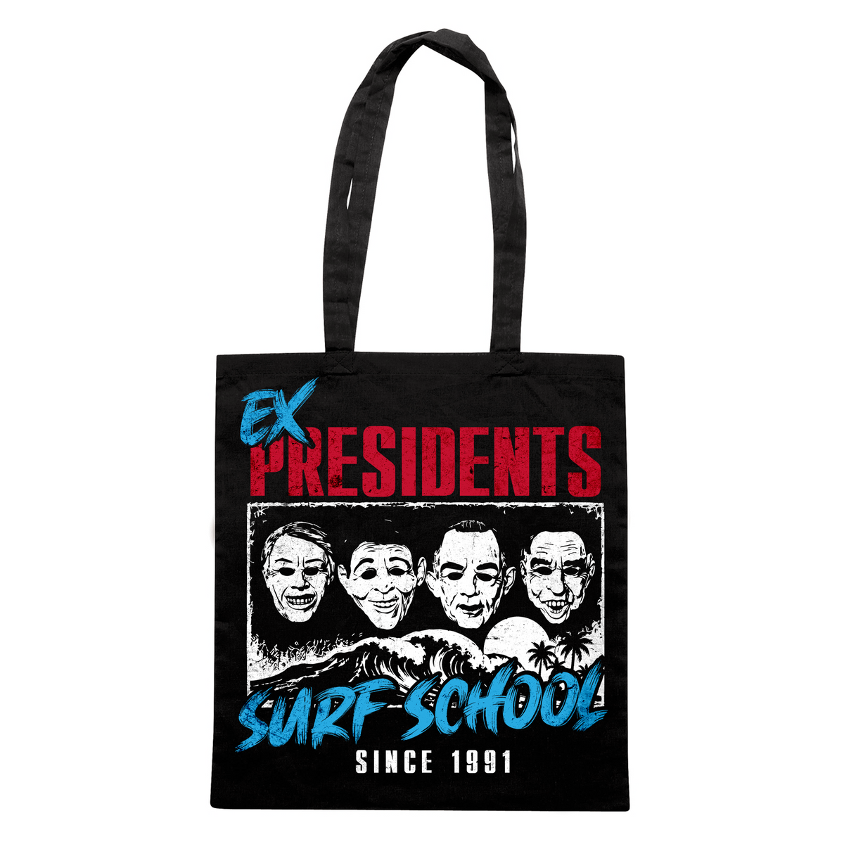 SHOPPER CUC EX PRESIDENTS Surf School Point Break film cult anni 90 Nera M [IMGKEY:BLA:M:1]