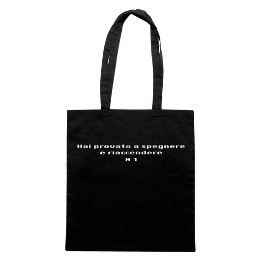 SHOPPER hai provato a spegnere e riaccendere problem solving Nera M [IMGKEY:BLA:M:1]