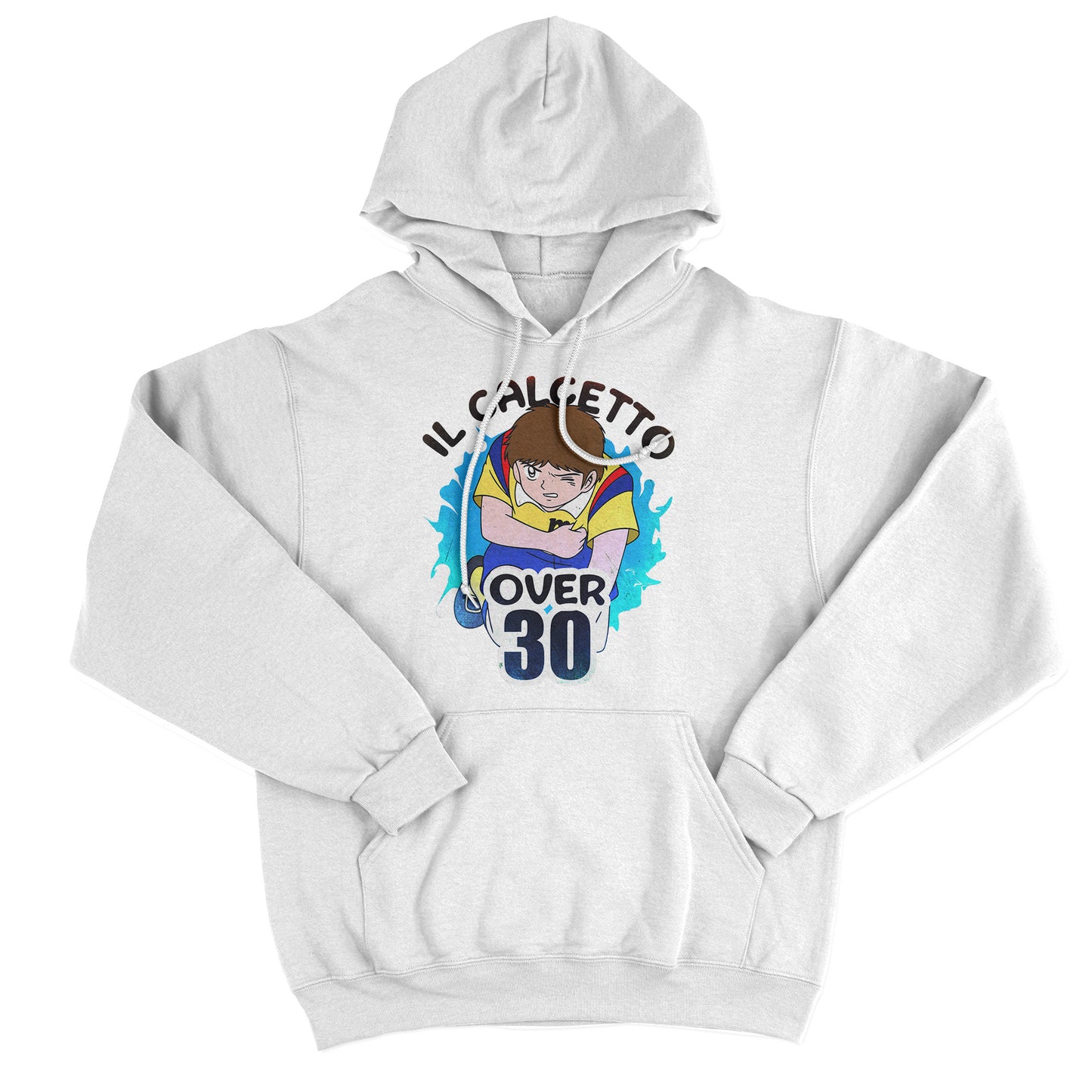 FELPA CAPPUCCIO IL CALCETTO DOPO I 30 siamo tutti Julian Ross Bianca #chooseurcolor