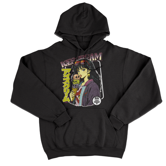 FELPA CAPPUCCIO JAPAN ICE SCREAM estate cool Toky Nera M [IMGKEY:BLA:M:1]
