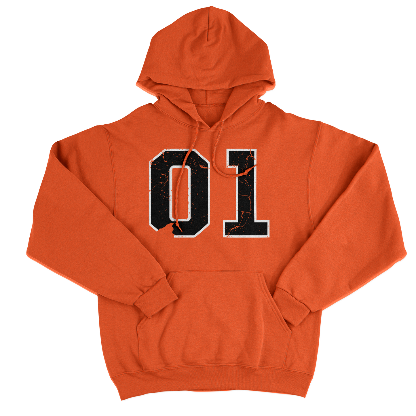 FELPA CAPPUCCIO CUC Generale Lee 01 hazzard Arancione M [IMGKEY:ORA:M:1]