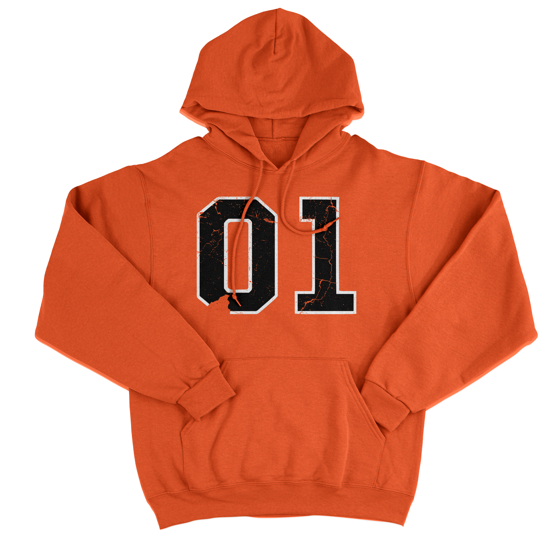 FELPA CAPPUCCIO CUC Generale Lee 01 hazzard Arancione M [IMGKEY:ORA:M:1]