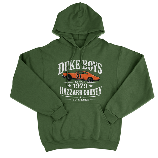 FELPA CAPPUCCIO CUC DUKE BOYS bo & Luke Generale Lee Verde Militare M [IMGKEY:MIL:M:1]