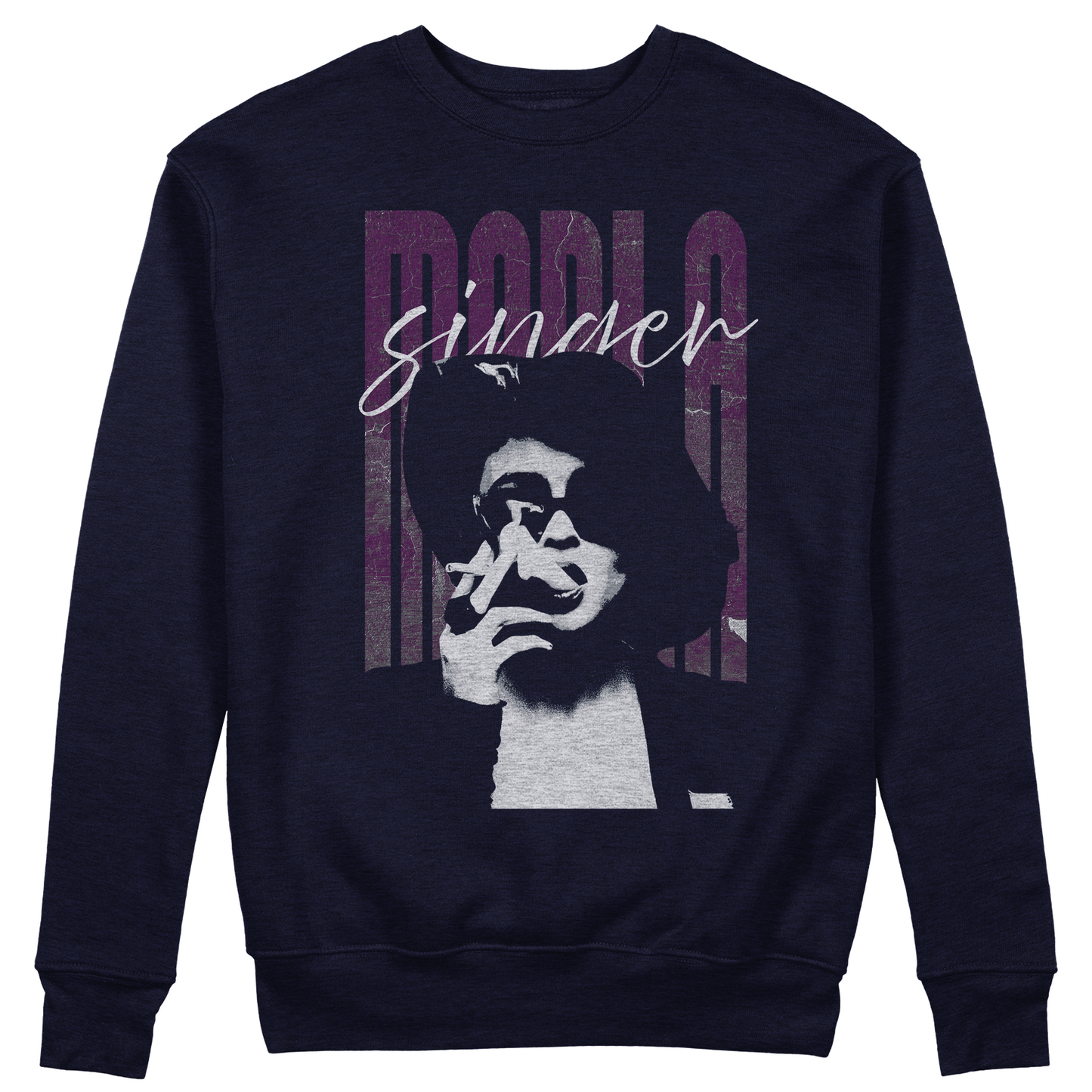FELPA GIROCOLLO CUC Marla Singer Fight Club cult movie film Blu M [IMGKEY:NAV:M:1]