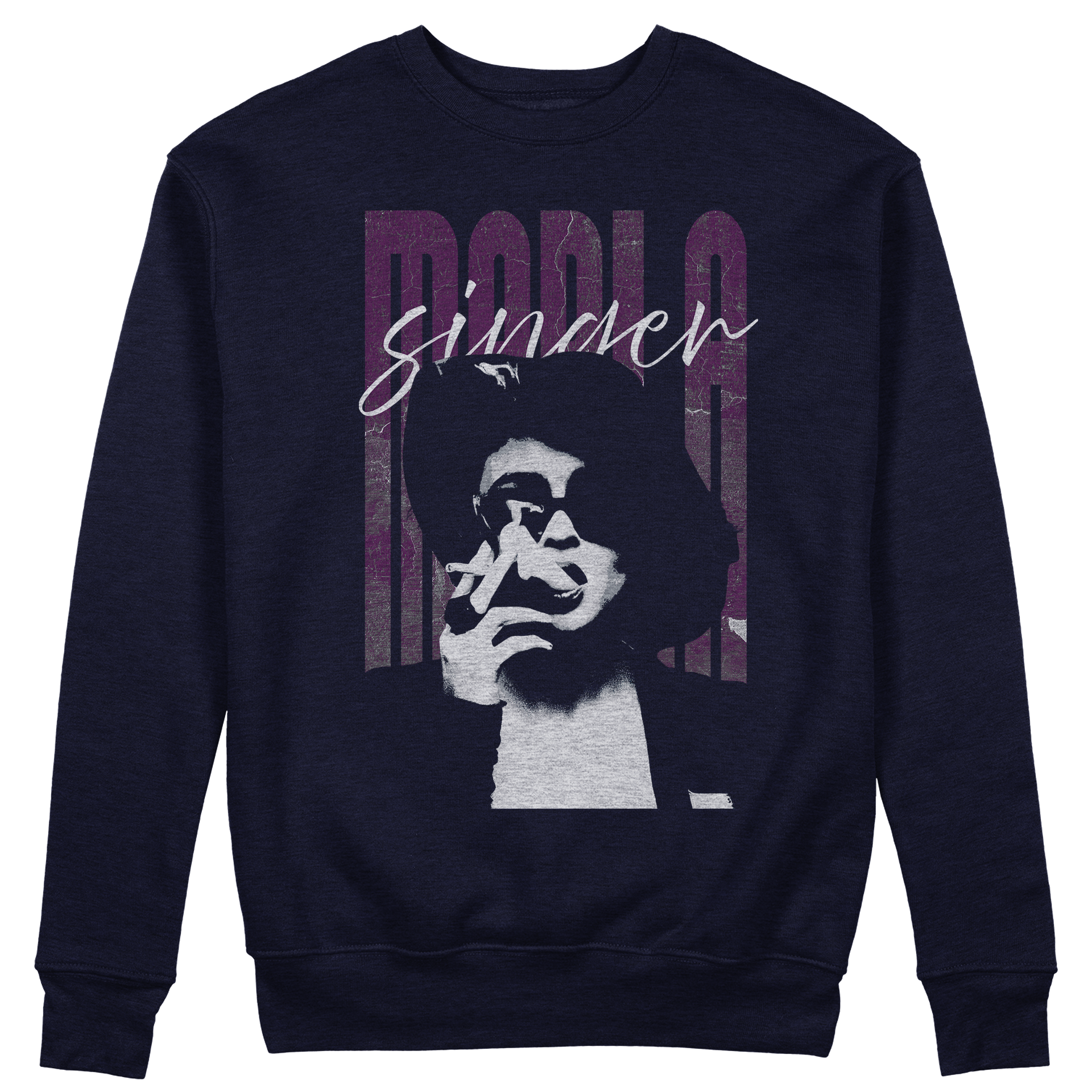 FELPA GIROCOLLO CUC Marla Singer Fight Club cult movie film Blu M [IMGKEY:NAV:M:1]