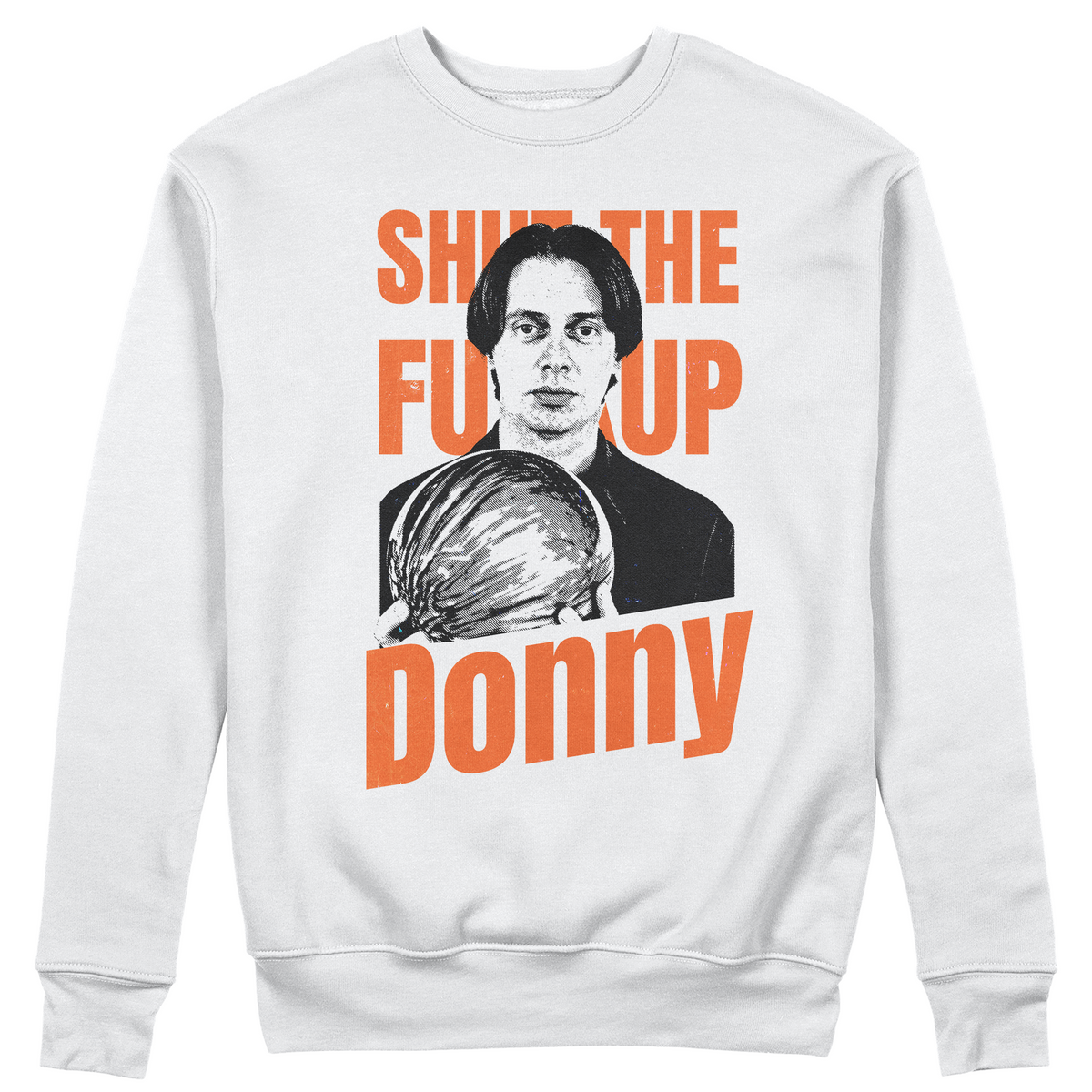 FELPA GIROCOLLO DONNY SHUT THE FXXKUP Big Lebowski Bianca M [IMGKEY:WHI:M:1]