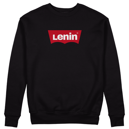 FELPA GIROCOLLO CUC Lenin like jeans comunismo Nera M [IMGKEY:BLA:M:1]