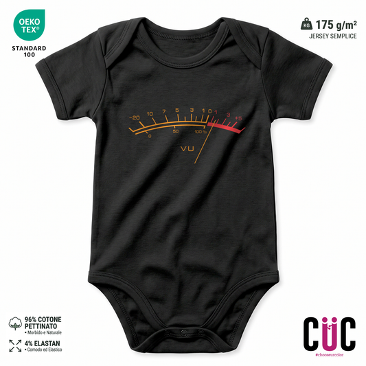 BODY BAMBINO VU METER acustico sintonizzatore Nera M [IMGKEY:BLA:M:1]