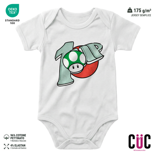 BODY BAMBINO 1up seven up divertente Bianca M [IMGKEY:WHI:M:1]