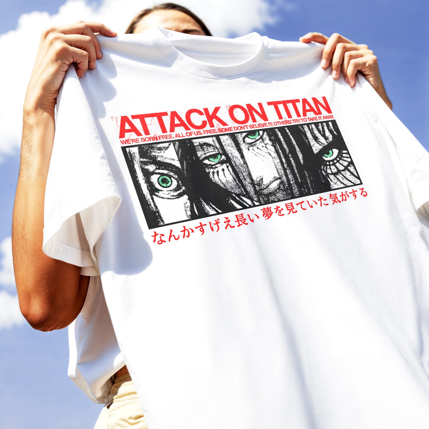 T-SHIRT Eren’s Long Dream anime manga cult AOT attack on titan Bianca #chooseurcolor