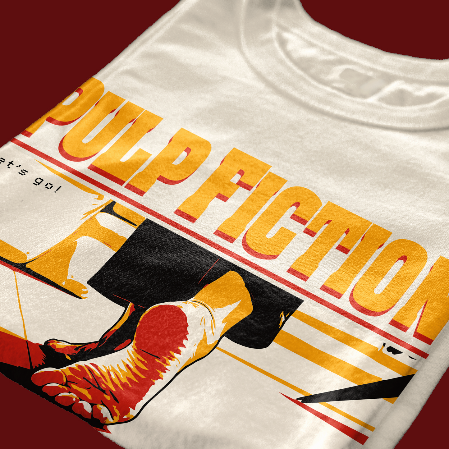 T-SHIRT MIA FEET pulp fiction tarantino #chooseurcolor